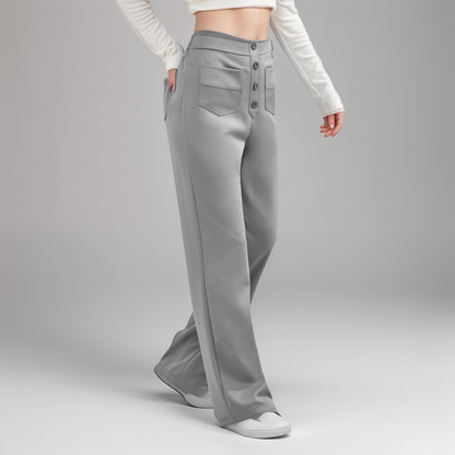 Malmoe | Elastische broek met hoge taille | 1+1 GRATIS