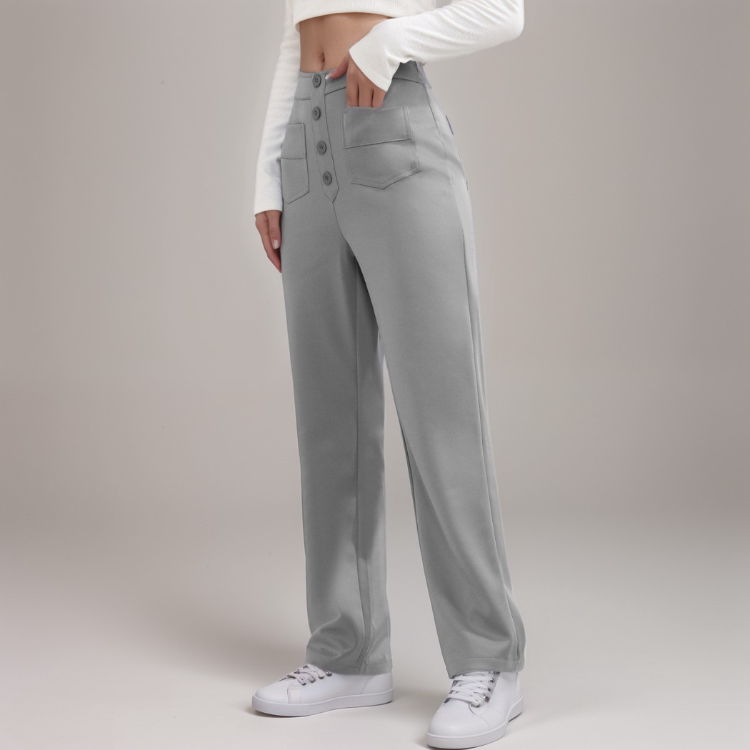Malmoe | Elastische broek met hoge taille | 1+1 GRATIS