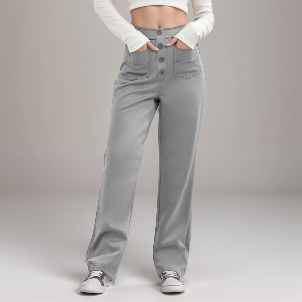 Malmoe | Elastische broek met hoge taille | 1+1 GRATIS