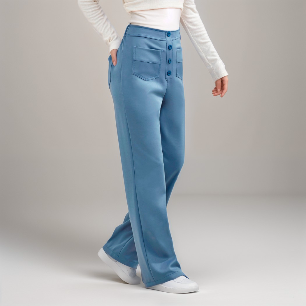 Malmoe | Elastische broek met hoge taille | 1+1 GRATIS