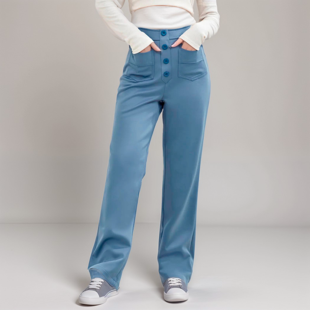 Malmoe | Elastische broek met hoge taille | 1+1 GRATIS