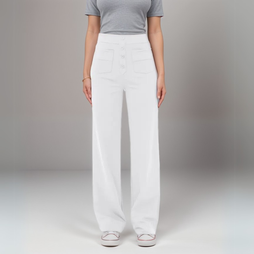 Malmoe | Elastische broek met hoge taille | 1+1 GRATIS