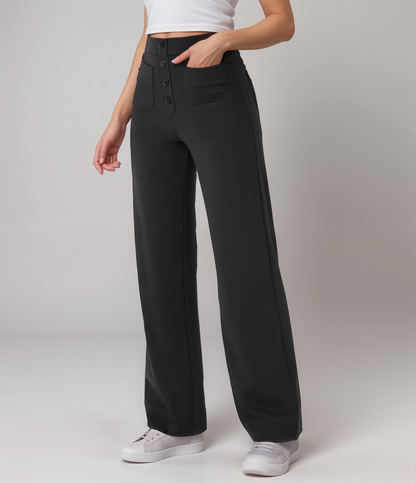 Malmoe | Elastische broek met hoge taille | 1+1 GRATIS
