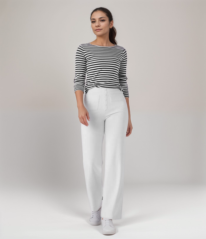 Malmoe | Elastische broek met hoge taille | 1+1 GRATIS