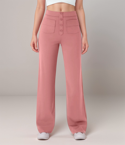 Malmoe | Elastische broek met hoge taille | 1+1 GRATIS