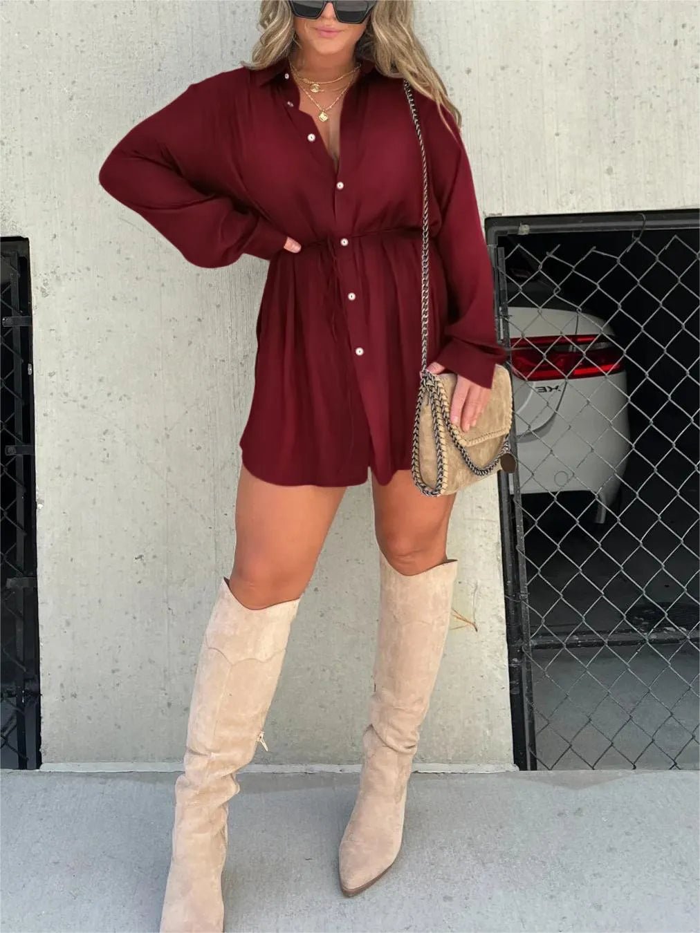 Sofie | Long Sleeve Shirt Suit