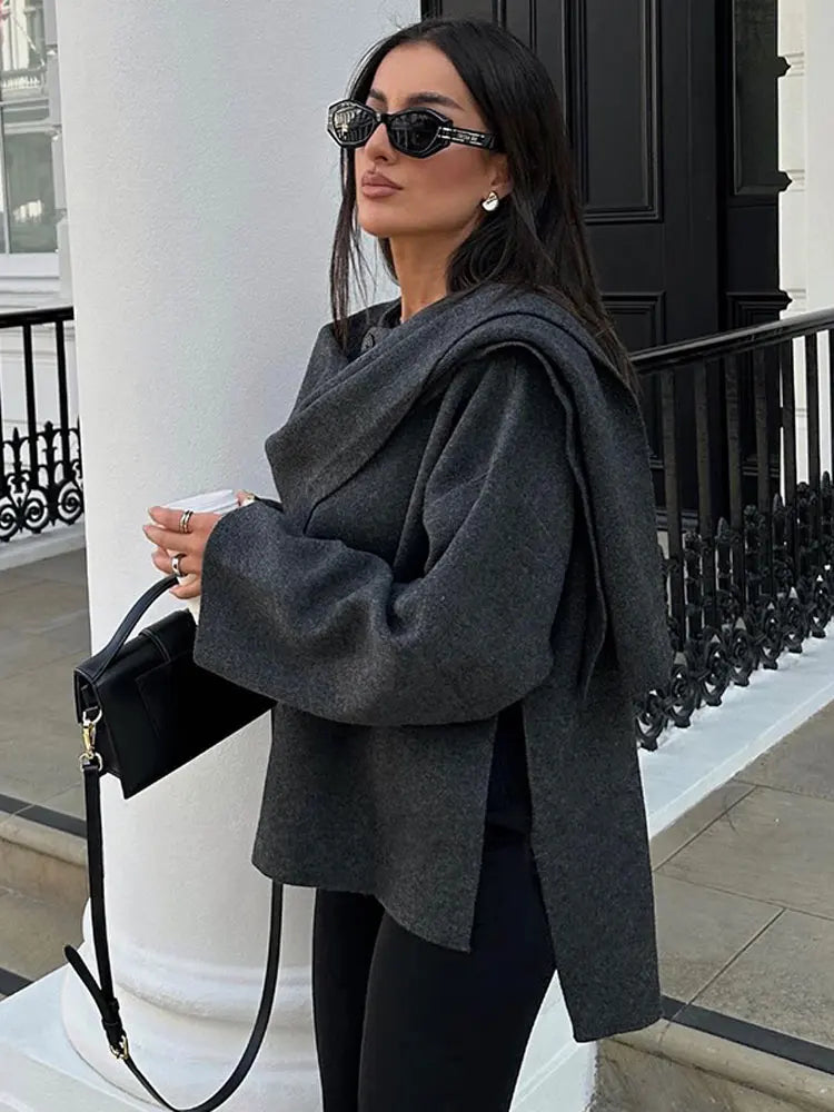 The Jane® | Classy Scarf Coat | 2-in-1