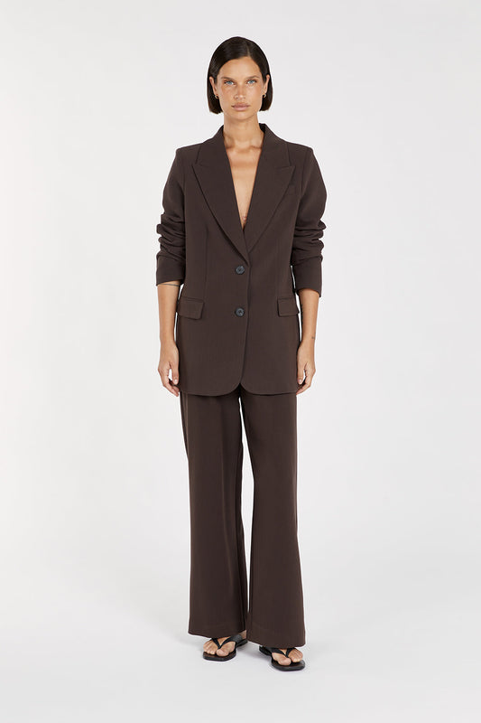 Allison™ | Dark Chocolate Blazer