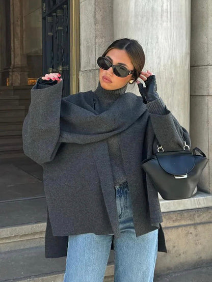 The Jane® | Classy Scarf Coat | 2-in-1