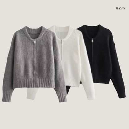 Rosa™ | Vintage Vest met Rits