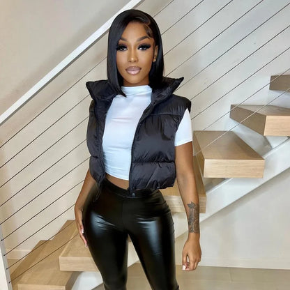 TRPZ Crop-top bodywarmer | Warm en stijlvol