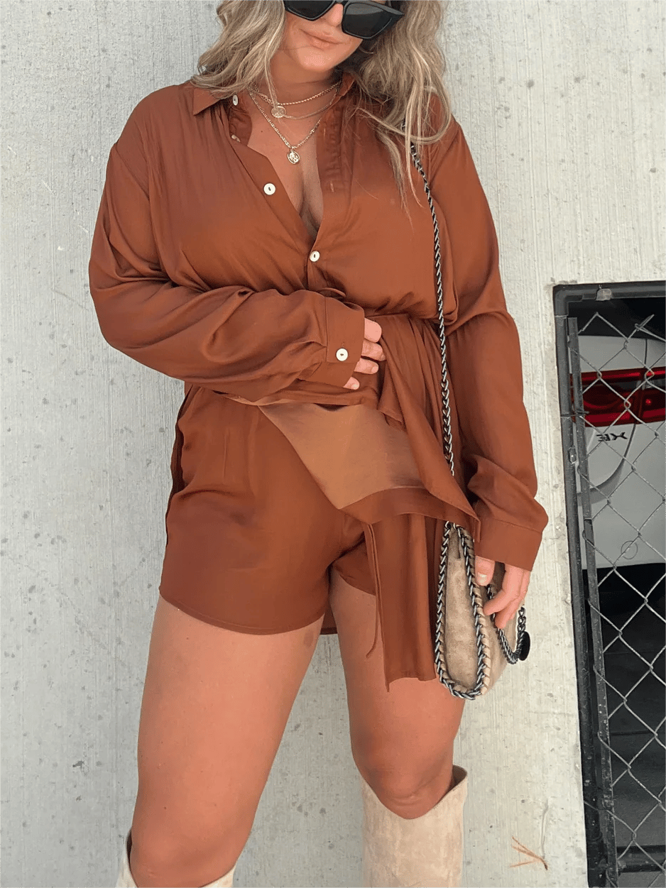 Sofie | Long Sleeve Shirt Suit