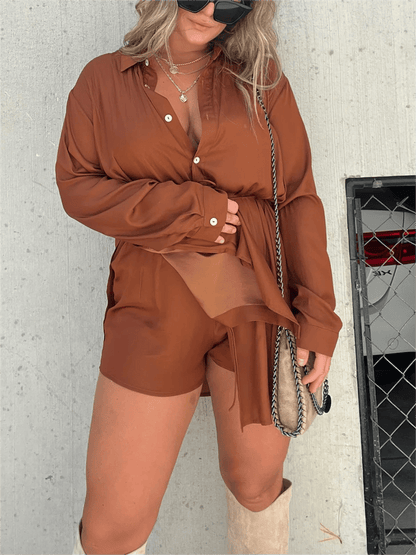 Sofie | Long Sleeve Shirt Suit