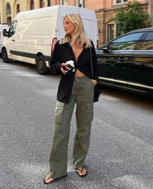 Hanna Straight Fit Cargo broek
