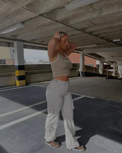 Hanna Straight Fit Cargo broek